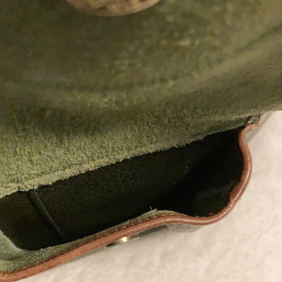 Dooney & Bourke Dark Green/Brown Leather Backpack main image 3